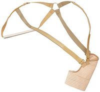 Rolyan Hemi Arm Sling II for Left Arm, Comfortable Shoulder Sling with Elastic Straps, Shoulder Immobilizer Support for Stroke, Tissue Injury, Surgery, or Ligament Strain, Medium Regular