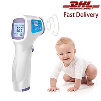Forehead Thermometer, Digital Forehead Ear Fever Thermometer Non-Contact Measurement for Kids and Adult (Rapid Delivery 4-8 Days)(1 Pack)