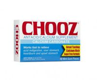 Chooz Antacid/ Calcium Sup Mint Gum Tts - 12 Ea Sku 6350383