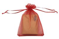 SUNGULF 100pcs Organza Pouch Bag Drawstring 5x7" 13x18cm Strong Gift Candy Bag (Red)