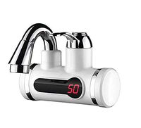 Electric Tankless Hot Water Heater Faucet,110V 3000W instant Hot water system With ABS Engineering Plastics and LED Digital Display for Fast Getting Hot water in 3 sec (Lateral Inflow)