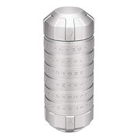 Festnight Mini Cryptex Code Lock CNC Processing Valentine's Day Delicate Interesting Romantic Birthday Gifts Silver