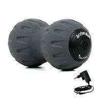 LIMEI Massage Ball Peanut Hockey, Yoga Electric Massage Plantar Fasciitis Charging Single Ball Plus Double Ball Black