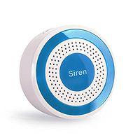 433MHz Wireless Alarm Siren, Standalone Alaram Siren, Multi-Function Home Security Alarm Systems, DZX Wireless Indoor Alarm Siren with Strobe