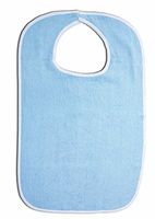 Essential Medical Supply Terrycloth Bib, Blue, 18 Inch X 30 Inch