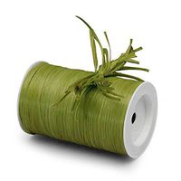 Olive Matte Raffia Ribbon 1/4" X 100 Yards