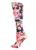 Celeste Stein Therapeutic Compression Socks, Red Roses, 8-15 mmHg, Mild