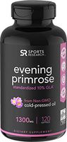 Evening Primrose Oil (1300mg) 120 Liquid Softgels ~ Cold-Pressed with No fillers or Artificial Ingredients ~ Non-GMO & Gluten Free
