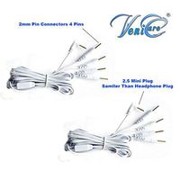 Tens Lead Wires - Port Doubler - Four 2mm Pin Connectors - VeniCare Brand (2.5mm Mini-Plug) (2)