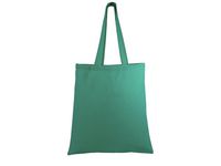 TBF 100% Cotton Basic Tote Bag - Set of 12, Green (TB100-GRN-12)