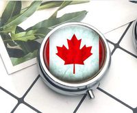 Compact 3 Compartment Medicine Case, Pill Box for Pocket or Purse Pill Box Decorative Pill Case with Gift Box Canada