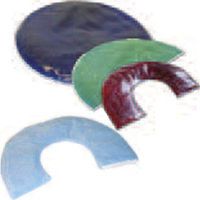 DSS Weighted Lap Pad - Semi-Circle Red, 11" X 16", 3 lbs.