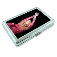 Marilyn Monroe in Pink Classic Sexy Metal Silver Cigarette Case Holder Wallet RFID-blocking