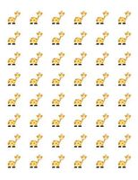 tkcutecandies123 48 Baby Giraffe Envelope Seals Labels Stickers 1.2" Round
