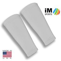 iM Sports SKINGUARDS Skin Protection Forearm Sleeves + Protects Aging or Thin Skin + UV Protection - Unisex + Made in USA - Silver - X-Small/Small - Pair