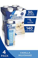 Pure Protein Complete Ready to Drink Shakes, High Protein Vanilla Milkshake, 11oz, 4 Count