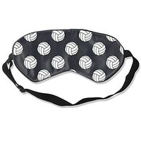 Black and White Volleyball Balls Sleep Eyes Masks Sleeping Blindfold Eye Shade Cover for Travelling, Night Noon Nap, Mediation Or Yoga