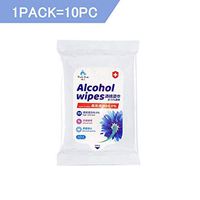 75% Alcohol Cleaning Wet Wipes for All-Purpose Cleaning Wipes Daily Use 6“ x 4” Inch（10 Wipes）