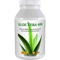 Andrew Lessman Aloe Vera 400-120 Capsules – Provides 200:1 Ultra-Concentrate of Aloe Vera, Soothing Support for Stomach and Digestive System, No Additives, Small Easy to Swallow Capsules
