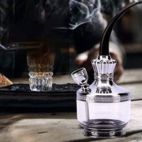 Zwq&zj Hookah Water Pipe, Full Set of Pipe Bag Bucket Multi-Layer Filter Cigarette Holder, Hookah Tobacco Pipe Tobacco Pot Dual-use,B