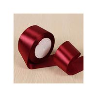 White Pink Black Blue Red Green Purple Yellow Satin Ribbons Christmas Halloween Wedding Birthday Party Gift Box Wrapping Ribbons,44 Wine Red,6Mm
