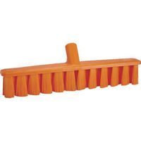 Vikan 31717 16" UST Push Broom, Soft, Orange