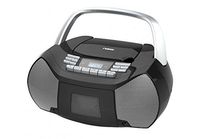 NAXA Electronics NPB-268 Portable CD/Cassette Boombox (Silver/Black)
