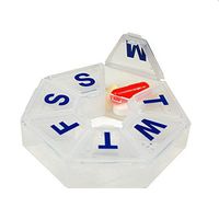 7 Sided 7 Day Pill Organizer - Medium - Colors May Vary