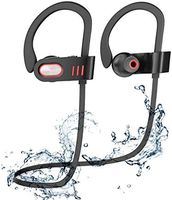 Bluetooth Headphones, Best Wireless Sports Earphones HD Stereo Sweatproof Earbuds with Mic Ergonomic Design for Gym Running Workout 8 Hour Battery Noise Cancelling Headsets