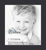 17x19 Smooth Black / Black Custom Mat for Picture Frame with 13x15 opening size (Mat Only, Frame NOT Included)