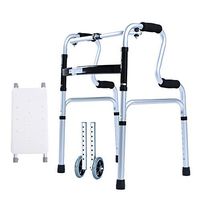 LBYMYB with Bath Plate + with Wheels Elderly Aluminum Alloy Disabled Walker Vintage Walker Wheelchair