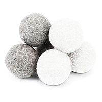 FEXTTEN Natural Laundry Wool Dryer Balls Organic Fabric Softener Chemical Free and Reduces Wrinkles