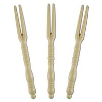 4" Appetizer Forks (Dessert, Cocktails, Sandwiches), Ivory, Set of 24 - Made in USA