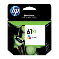 HP #61XL DeskJet 3050 / 3000 / 2050 / 2000 / 1050 / 1000 Tricolor Inkjet Cartridge, Part # CH564WN
