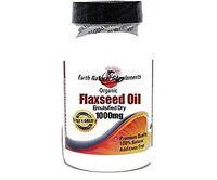 Organic Flaxseed Oil (Emulsified Dry) 1000mg * 200 Capsules 100% Natural - by EarhNaturalSupplements