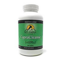 MT. CAPRA SINCE 1928 CapraCleanse | Colon Cleanse, Gentle Digestive Detox, Provides Ultimate Effective Cleansing of GI Tract with All Natural, nonGMO, Healthy Ingredients | 180 Pills