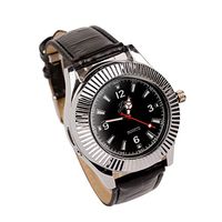 Sporty Quartz Watch with USB Electronic Rechargeable Windproof Flameless Cigarette Lighter