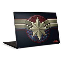 Skinit Decal Laptop Skin for Dell XPS 15in (2017) - Officially Licensed Marvel/Disney Captain Marvel Emblem Design