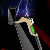 New USB Charging lighters No Gas Photoelectric Induction Dul Arc Windproof flameless
