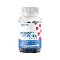Optimum Nutrition Prebiotic & Probiotic Gummies, Vitamin C and Zinc for Immune Support and Supports Digestive Health for Men & Women, 30 Servings, 60 Count