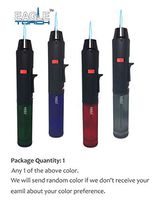 6 3/4" Eagle Torch Pen Gun Torch Lighter Butane Refillable Semi Transparent Tank (1)