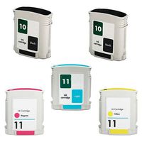 Amsahr Remanufactured Ink Cartridge Replacement for HP 11 ( Black , 5-Pack )