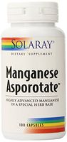 Solaray Manganese Asporotate Supplement, 30 mg, 100 Count