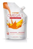 Coromega Omega 3 Fish Oil Supplement, 1070 mg of Omega-3s with 3X Better Absorption Than Softgels, Mango Nectar Flavor, 16 Ounce Resealable Squeeze Bag, 45 Servings