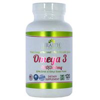 Omega 3 400/300 mg Physician Formulated EPA/DHA in Ethyl Ester Form Wild Caught Icelandic Fish Oil with Lemon- 120 Capsules