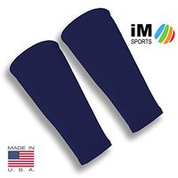iM Sports SKINGUARDS Skin Protection Forearm Sleeves + Protects Aging or Thin Skin + UV Protection - Unisex + Made in USA - Dark Navy - X-Small/Small - Pair