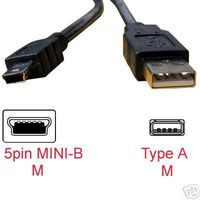 6 FT USB 2.0 MINI 5 PIN DATA CABLE For DC DV MP3 PDA