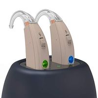 Personal Digital Rechargeable Hearing Aids Amplifier for Adults Seniors, Magnetic Contact Charging Sound Device with Earbuds Voice Enhancer Noise Cancelling 4 Working Programs 1 Pair