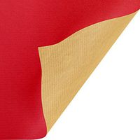 Jillson & Roberts Bulk Gift Wrap, Two-Sided Kraft Red & Gold, 1/2 Ream 417' x 24"