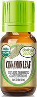 Organic Cinnamon Leaf Essential Oil (100% Pure - USDA Certified Organic) Best Therapeutic Grade Essential Oil - 10ml